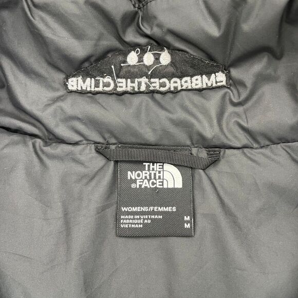The North Face Vest Womens Medium Black Puffer Outdoor Hiking Full Zip Dome - Picture 5 of 13